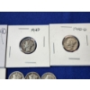 Image 3 : x7 Assorted Years Higher-Grade Silver Mercury Dimes FV: $0.70
