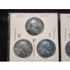 Image 2 : Lot of 6 Brilliant Steel Pennies - Assorted Mint Marks - Two Complete Sets - Uncirculated!
