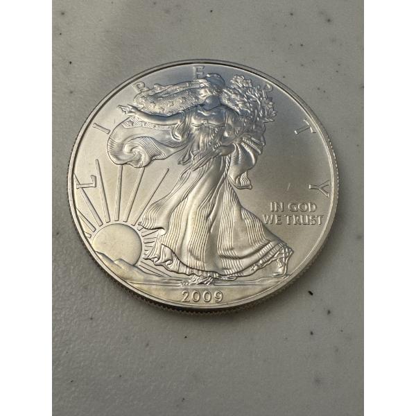 2009 United States American Eagle One Troy Oz .999 Fine Silver Uncirculated Dollar Coin - Mint 