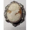 Image 3 : Two Vintage Hand-Carved Shell Cameo Brooches