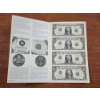 Image 1 : Uncut Sheet of 1999 United States $1 Federal Reserve Bureau of Engraving & Printing ~ $4 Face Value