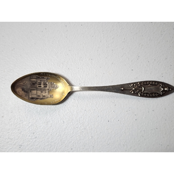 Mount Union College Alliance Ohio Sterling Silver Souvenir Spoon TW: 20.6g