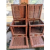 Image 1 : 16' Brown Wicker Storage/Tables 