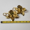 Image 4 : Beautiful Flower-Style Hosley Lacquered Solid Brass Candle Holders - Made in India 