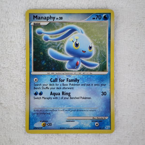 Manaphy 4/12 Holo Vintage Pokemon Trading Card
