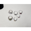 Image 2 : x6 Gorgeous Sterling Silver Rings w/ Assorted Colored Stones TW: 18.5g