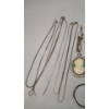 Image 7 : Assorted Costume Jewelry Including Cameo Pendants 