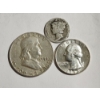 Image 1 : Assorted 90% Silver United States Coins Ft. Half Dollar, Quarter & Dime - Face Value $0.85