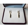 Image 2 : 14K Gold Block Earrings Total Weight 2.3g 