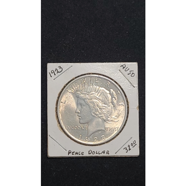 1923 90% Silver Peace Dollar