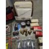 Image 6 : 50 Quart Tote With Lid, 18'' Husky Tool Bag, New Hardware, Plumbing & Electrical Items
