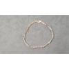 Image 2 : 14K Gold Women's Bracelet With Heart Shapes And Purple & White Stones- Weight: 4.2g