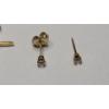 Image 6 : 14K Gold Cross Pendant & Set Of Earrings - Total Weight: 1.4g