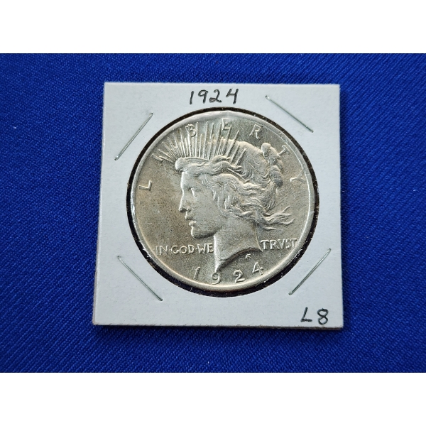 1924 90% Silver Peace Dollar in Excellent Condition