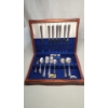 Image 1 : (31) Pcs Of Assorted Silverplate Flatware In Storage Box -  Approx 2.8 lbs 