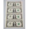 Image 1 : Uncut Sheet of United States $1 Federal Reserve Notes FV: $4.00