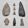 Image 1 : EARLY AMERICAN! Antique Assortment of Native American Stone Artifacts including Arrow/Spear Heads