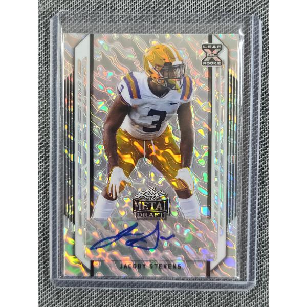 2021 Leaf BA-JS1 Jacoby Stevens Autograph Rookie Trading Card NUMBERED 30/60