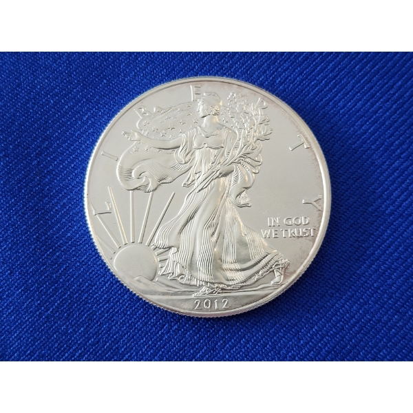 2012 Silver American Eagle 1 oz .999 Fine Silver Coin