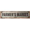 Image 1 : Large Metal Farmer's Market Sign - 45x10