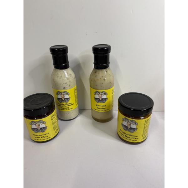 Todd Bosley's World Famous Dressings and Glazes - 2 Ham Glazes - One Vidalia Onion Creamy Cucumber