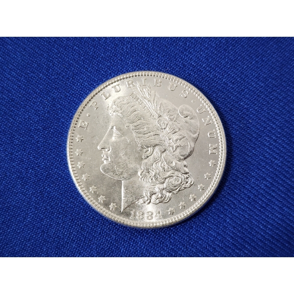 Stunning 1884 Morgan Silver Dollar - 90% Silver U.S. Coin 