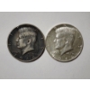 Image 1 : Two 90% Silver United States 1964 Kennedy Half Dollars ~ $1.00 Face Value