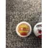 Image 2 : 3 - Vintage Gas & Oil Advertising One Inch Shooter Marbles - Shell, Texaco & Fina