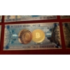 Image 3 : Special Offering - 10 Pc Set of 24k Gold Foil 1 BIT COIN Notes (Real Gold Foil)