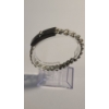 Image 2 : Sterling Top Stainless Back Banded Cross Bracelet