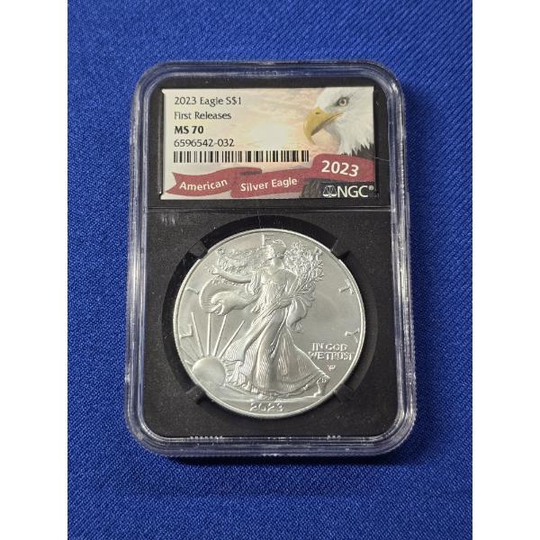 2023- W American Silver Eagle "First Releases" NGC MS 70 - 1 oz Fine Silver 