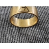 Image 11 : Very Nice 6 Gram 10K Gold Masonic Ring With Inscription Inside Reading "Whom Virtue Unites Death... 