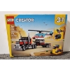 Image 1 : Lego Creator Flatbed Truck With Helicopter #31146 Building Kit ~ NEW IN BOX