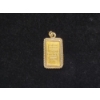 Image 1 : Suisse 1 Gram 999.9 Fine Gold Bar Pendant With 14K Gold Clasp - Total Weight: 1.9g
