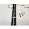 Image 9 : Sterling Silver Earrings, Colorful Rings, and Broken Chain - TW: 10.1g
