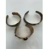 Image 4 : Lot Of 3 Vintage Brass Bracelets - Good Condition