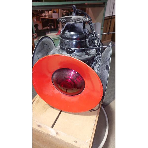 Antique "HANDLAN" Railroad Switchman's Lantern - Electrified As Shown - See Pics