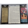 Image 1 : Authentic 2023 Super Bowl LVII NFL Football Ticket & 24K Gold Plated Ticket - Mint Condition