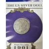 Image 2 : 1901-S & 1891-O Morgan Silver Dollars w/ Stamps - Postal Commemorative Society