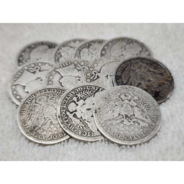 $2.75 Face Value in Assorted 90% Silver Barber Quarters