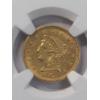 Image 2 : NGC AU 58 1852 Liberty Head $2.50 Quarter Eagle 90% Gold Coin