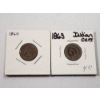 Image 1 : Two BETTER DATE Indian Head Cents: 1860 & 1863