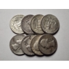 Image 1 : Eight Assorted United States 90% Silver Quarters ~ FACE VALUE $2.00