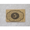 Image 3 : United States 1st Issue Straight Edge Five Cent U.S. Postage Currency 