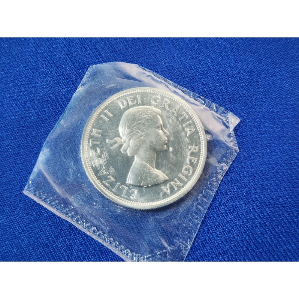 1864-1964 Canadian Charlottetown Quebec Commemorative 80% Silver Dollar 