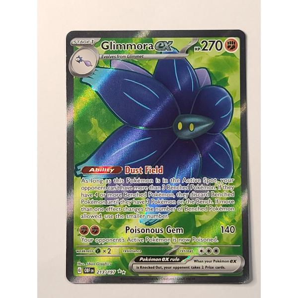 Glimmora EX (213/197) Ultra Rare Holo Pokémon Card From Scarlet & Violet: Obsidian Flames