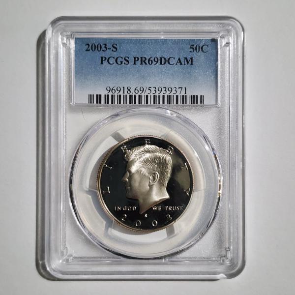 PCGS PR69DCAM Graded United States 2003-S United States Kennedy PROOF Half Dollar