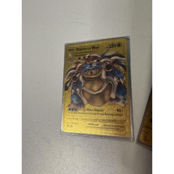 gold pokemon card blastoise vmax Pokemon Charizard & Blastoise VMAX Gold Card  Captain Comics and  Collectables Pty Ltd