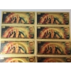 Image 8 : x8 Assorted WWE Stone-Cold Steve Austin $100 999999 24K Gold Foil Banknotes Set w/ CoA