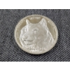 Image 2 : Rare 1 Oz .999 Fine Silver Dogecoin Round "To The Moon!"